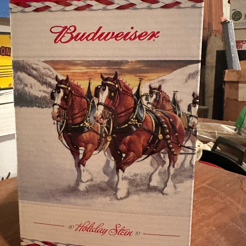 Budweiser Holiday Stein 2010